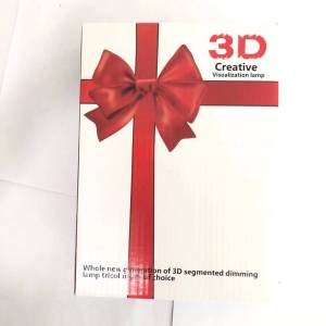 Lampu Tidur Hias LED 3D Acrylic Transparant Kaca Bening Pajangan Hiasa