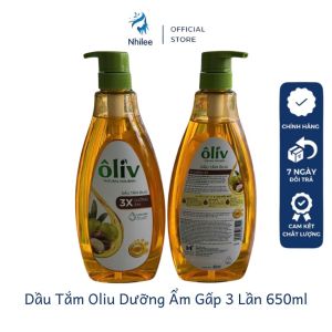Dầu tắm sữa tắm ôliu Ôliv NL369 chiết xuất thiên nhiên dưỡng ẩm sáng da mềm mịn 650ml