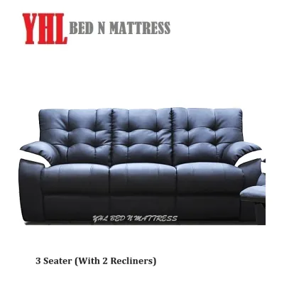 YHL Z4 Recliner Sofa - Half Leather / PU Leather / Fabric Option - Color Choice