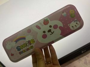 กล่องดินสอเหล็ก1ชั้นกล่องดินสอเหล็กลายการ์ตูน (1ชิ้น)