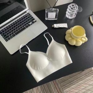 oobest 2pcs Seamless Bra For Women Summer Thin U-shaped Beautiful Back Underwear Bra Ladies