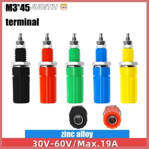 CISWGE 5ชิ้นอุปกรณ์ DIY ซ็อกเก็ตกล้วย4มม. M3x45mm ผูกพันโพสต์ถั่วปลั๊กกล้วยแจ็คขั้วต่อไฟฟ้า