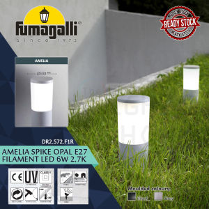 FUMAGALLI AMELIA SPIKE GREY OPAL E27 FILAMENT LED 6W 2.7K LANDSCAPE LIGHT