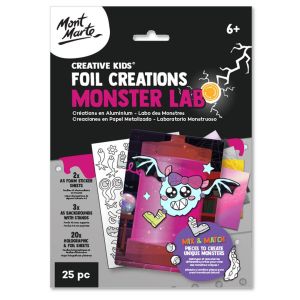 Mont Marte Foil Creations 25pc Monster Lab - Radioactive/ Enchanted