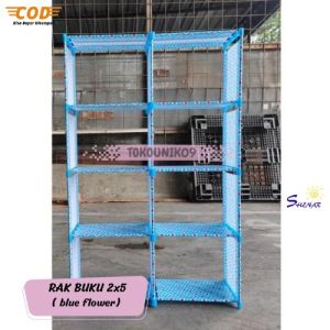 RAK BUKU 2x5 SHENAR/PENYIMPAN BUKU LEMARI SERBAGUNA 2 SISI/RAK BUKU