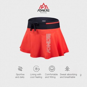 Rok Celana Wanita Olahraga Aonijie F5104 Women Sport Short Skirt Olah Raga Gym Running Tenis Golf Lari Maraton Outdoor Perempuan