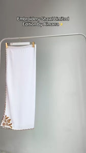 [Melati Sulam] Shawl Sulam/ Embroidery Shawl Limited Edition by Aimarra