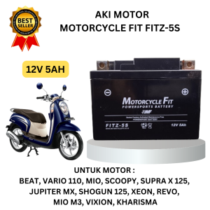 Aki motor Honda Beat mio Vario Scoopy Jupiter MX NEW ACCU Motorcycle Fit FITZ5S Original