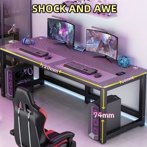 Game table 120/140cm Computer table Game table Learning desk Reinforced carbon fiber table top