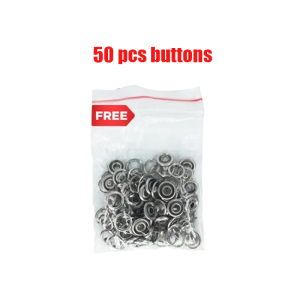 100 Pcs Set Of 9.5mm Metal Claw Ring Buckle | Diy Manual Press Pliers Button Set Multifunctional Sewing Button Set With Hand Press Pliers For Clothing Button Fixing Claws And Rivets Sewing Process Tools