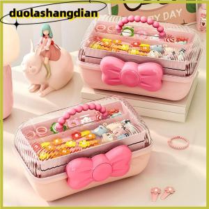 [Duola] Multi-layer Hairpin Organizer Cute Girl Jewelry Case Head Rope Headband Display Rack Childrens Hair Accessories Storage Box