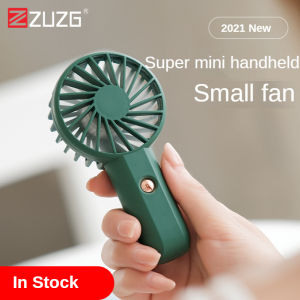 ZUZG Handheld Mini Fan Powerful Small Personal Portable 3 Speeds Adjustable USB Rechargeable Cooling Fan for Kids Girls Woman Home Office Outdoor Travel
