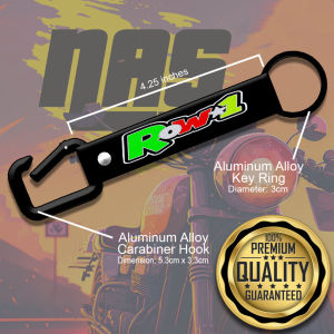 Row1 Thai Keylace KeyChain Key Holder for Motorcycle Rider With Carabiner Hook and Key Ring