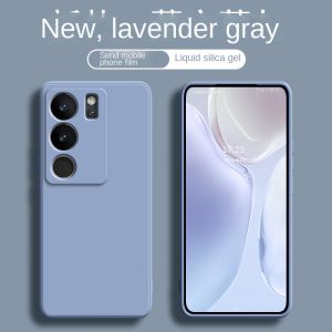 Soft Case Kompatibel Untuk Vivo V29 5G Vivo V29e Liquid Silicone Slim Candy Macaron Bludru Shockproof