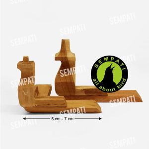 SEMPATI Kaki Sangkar Kandang Kosan Khosan Aurora Wijaya Bahan Kayu Jati Premium Kaki Sangkar Kotak Burung Kacer Kenari Ukuran Size Besar Sedang Kecil