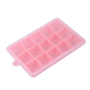 JUNCHUANG บล็อคซิลิโคนแช่แข็ง 7 หลุม พร้อมฝาปิด ซิลิโคนแช่อาหารเดฌกบล็อกซิลิโคน เก็บอาหาร แช่อาหาร ชุดช้อนส้อม