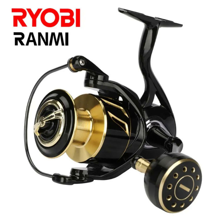 RYOBI RANMI SW Spinning Reel Ultralight คาร์บอนไฟเบอร์ Surf Reel 30กก.  ลากสูงสุดน้ำเค็มน้ำจืดตกปลาล้อ Tackle Reels