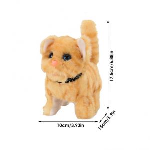 Baltra Plush Stuffed Animal Cat Cognitive Interactive Ability Realistic Electric Robot Kitten Soft Pets Toys Barking