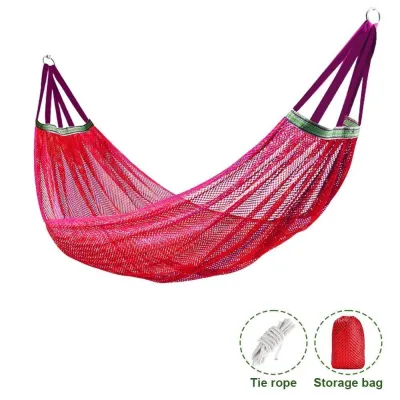 Duyan Hammock Ice silk Breathable Hammock 200KG Outdoor Foldable Travel Hammock With Storage Bag and Rope for Camping Hiking