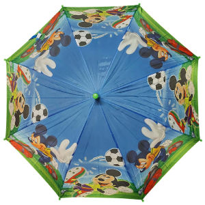 Multi Colour Cartoon Character Kids Umbrella with Whistle