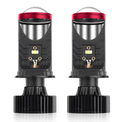 Roadsun 2ชิ้นโปรเจคเตอร์ H4มินิเลนส์ LED ไฟหน้ารถหลอดไฟ160000LM 320W CANBUS เทอร์โบอัตโนมัติ H4 9003 HB2 Hi/Lo ไฟตัดหมอกแสง12V 24V ชิป CSP