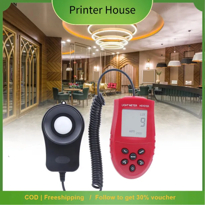 Digital Light Meter High Accuracy Auto& 8209;Ranging Portable Luxmeter ...