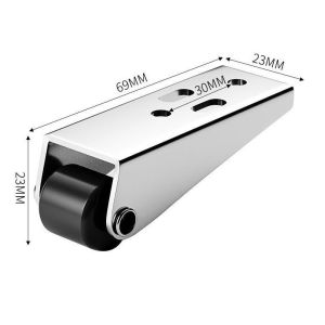 เฟอร์นิเจอร์เงียบด้านข้างติดตั้งทิศทางลูกกลิ้งประตูสนับสนุนย้ายล้อมัลติฟังก์ชั่สแตนเลสลูกรอกประตูล้อ