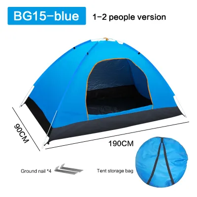 FINNA Tents for camping 2/4/6 person tent outdoor heavy duty picnic camping portable camping tools and equipment tent foldable automatic pop-up rainproof mosquito screen large space automatic speed opening 5 side ventilation panoramic camping tent