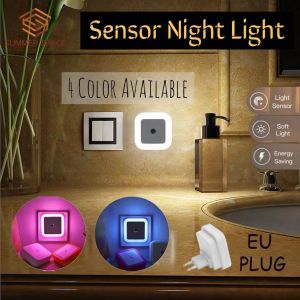 💡👶🏼🪜Lampu Malam LED Sensor Automatik Cucuk Plug EU Pelbagai Warna | Automatic Night Sensor LED Light Lamp Colourful EU Plug | Hallway Bedroom Babyroom Stairs.