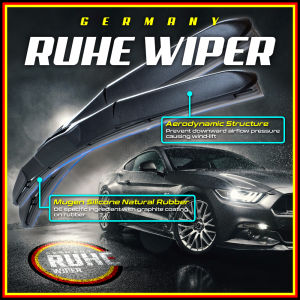 Ruhe Wiper Honda City TMO 2008 - New Present Original High Quality Mugen Silicone Car Wiper Silicon Kereta Wischer Windshield OEM Wiper Blade Glass Effervescent Cleaner Car Accessories Aksesori Wiper Kereta Viper (1 Sets)