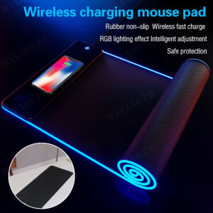 huowa Fast Charge Mouse Pad  Wireless Charging Gaming LED Colorful
