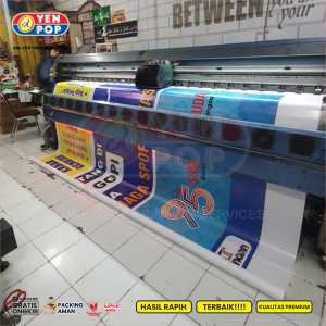 TEBAL 440 gsm  Cetak Spanduk Flexi  Cetak Banner  Backdrop  Background Murah Hires