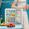 8L Mini Fridge Mirror Cosmetic Refrigerator Car Household Mini Refrigerator Beauty Mask Skin Care Cosmetics Mini Fridge. 