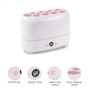 Electric Makeup Brush Dryer Machine Make Up Brush Cleaner Portable Electric Makeup Brush Machine With Makeup Brush Cleaner Mat