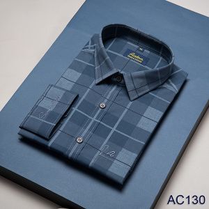 Áo Sơ Mi Nam Dài Tay Công Sở Anton Xanh Caro Sợi Tre Thoáng Mát Thấm Hút Mồ Hôi - YAC130