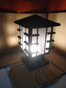 Lampu Pagar Pilar Taman Minimalis hias Outdoor Kap BAHAN TEBAL KWALITAS TERBAIK 022