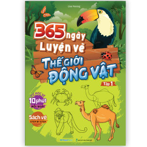 Sách 365 ngày luyện vẽ Thế Giới Động Vật - Tập 1