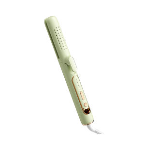 Akiracosme Airflow Hair Straightener and Curler 2 In 1 Portable Straightening Flat Iron Negative Ions Hair Care Curling Iron 25mm Adjustable Temperature Anti Scald