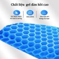 Đệm ghế đàn hồi Gel Silicon 2 lớp 3D lót ghế văn phòng, đệm ghế ô tô silicon 3D 2 lớp thiết kế tổ ong thoáng khí, đàn hồi êm ái, ngồi lâu không mỏi. 