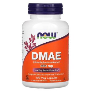 Now Foods DMAE 250mg 100 Capsules for Healthy Brain Anti Wrinkles Sagging Skin DMAE Supplement DMAE Capsules Now Foods