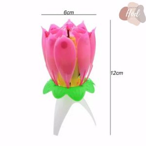 Lilin Musik Teratai Lotus Music Birthday Candle Lilin Kue Ulang Tahun Bisa Bunyi