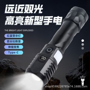 NALANILI Có thể sạc lại bằng USB Đèn pin LED ABS Chùm tia có thể điều chỉnh độ phóng đại Đèn pin có thể điều chỉnh độ phóng đại Thời gian hoạt động dài Đèn pin sạc lại được Chiếu sáng ngoài trời