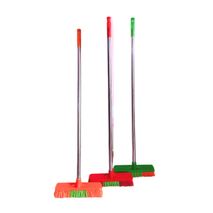 Cây Chổi nhựa chà sàn thân inox đầu bàn chải lông cứng cáp dể dàng chà sạch vết ố sân nhà vệ sinh