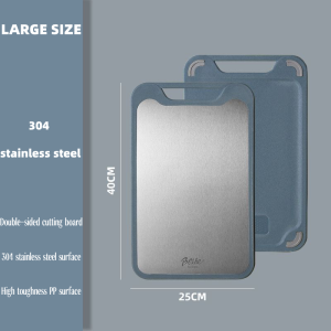 Premium 316 Stainless Steel Double-Sided Antibacterial Cutting Board with Odorization