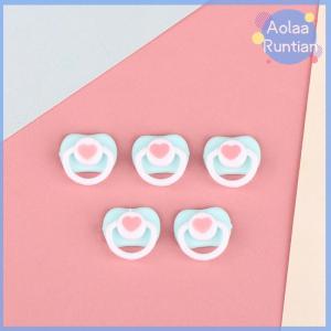 Aolaa 5Pcs Lovely Mini Doll Pacifier Play House Supplies Dummy Nipples For OB11 BJD Doll Baby Dolls Kids Toy Baby Pacifier Accessories