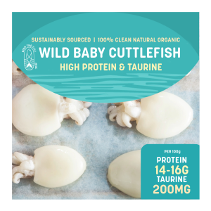 Wild Uncooked Sustainable Baby Cuttlefish - 200g pack