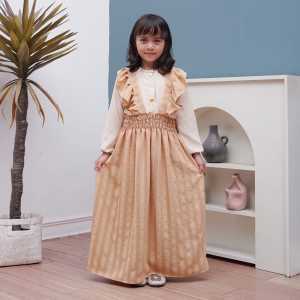Gamis anak crinkle uragiri usia 3-8 tahun