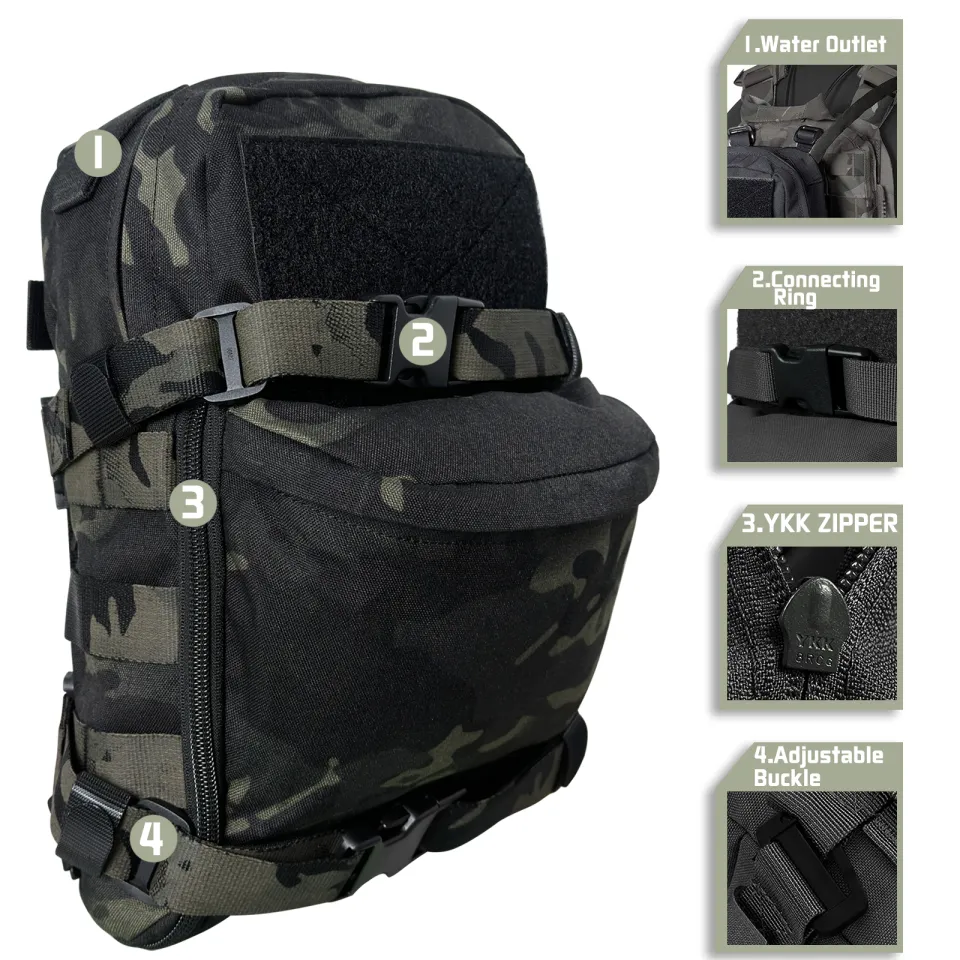 Mua Tactical MOLLE Hydration Backpack For 2L Water Bladder,500D Nylon - View #11