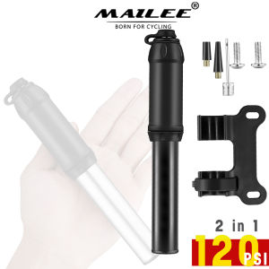 Bơm xe đạp mini di động gắn khung xe vỏ nhôm 120 Psi kèm phụ kiện - KAVISOTA