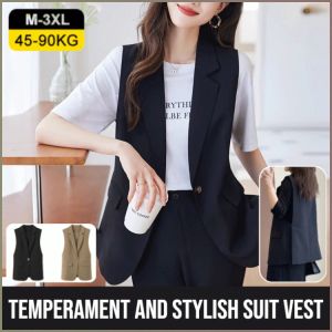 Tops Sleek and Sharp Fashion Suit Tank Top High-end Moisture Wicking and Breathable Wrinkle-free